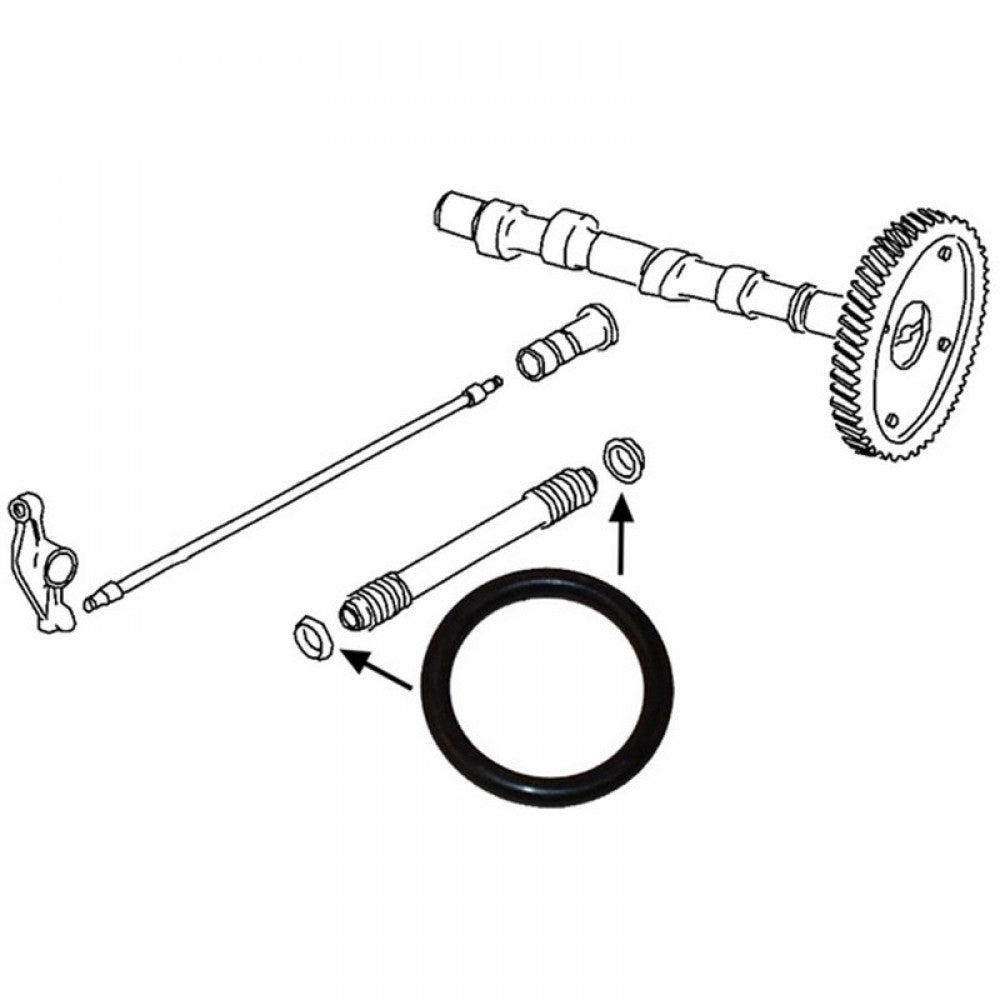 WV-021-109-345A Rubber seal for push rod tube,outer 21.3x3.5 mm