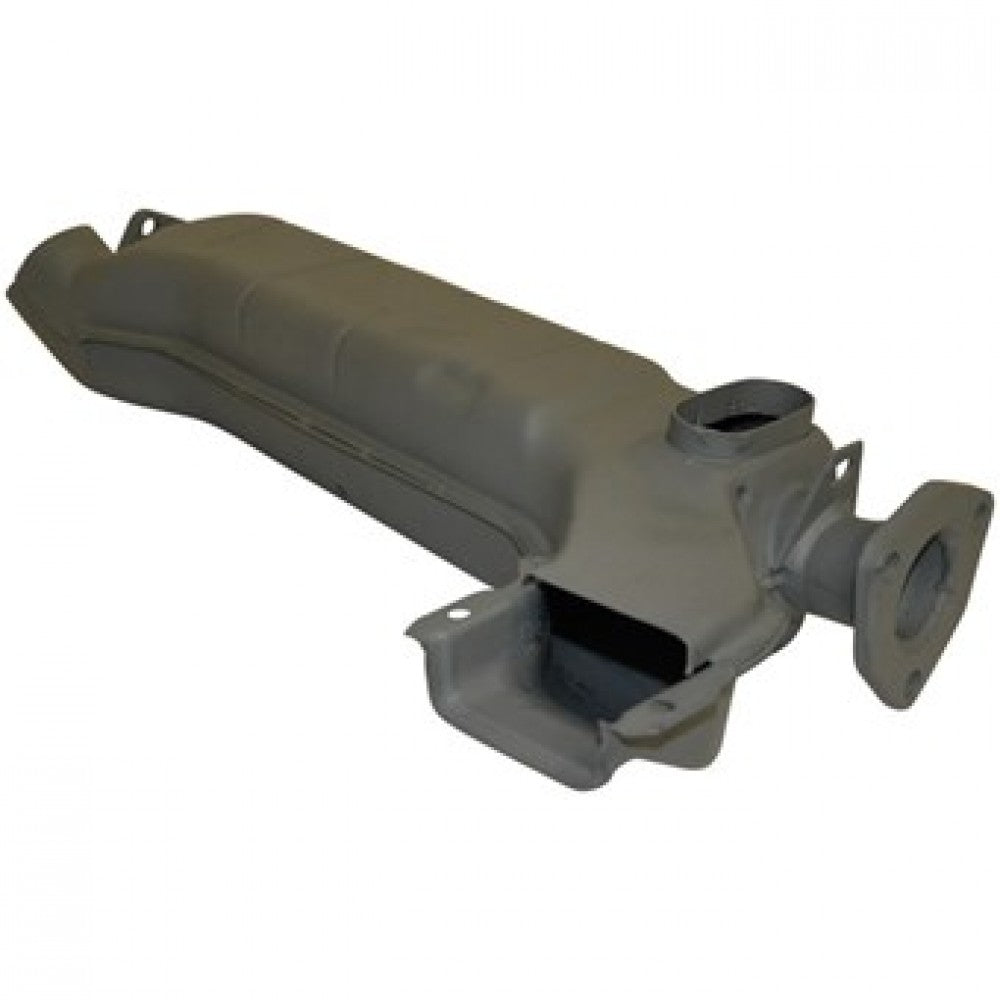 WV-021-256-092T Heat exchanger, USA model, right. Made of steel with grey paint 2.0l 08/75-07/78