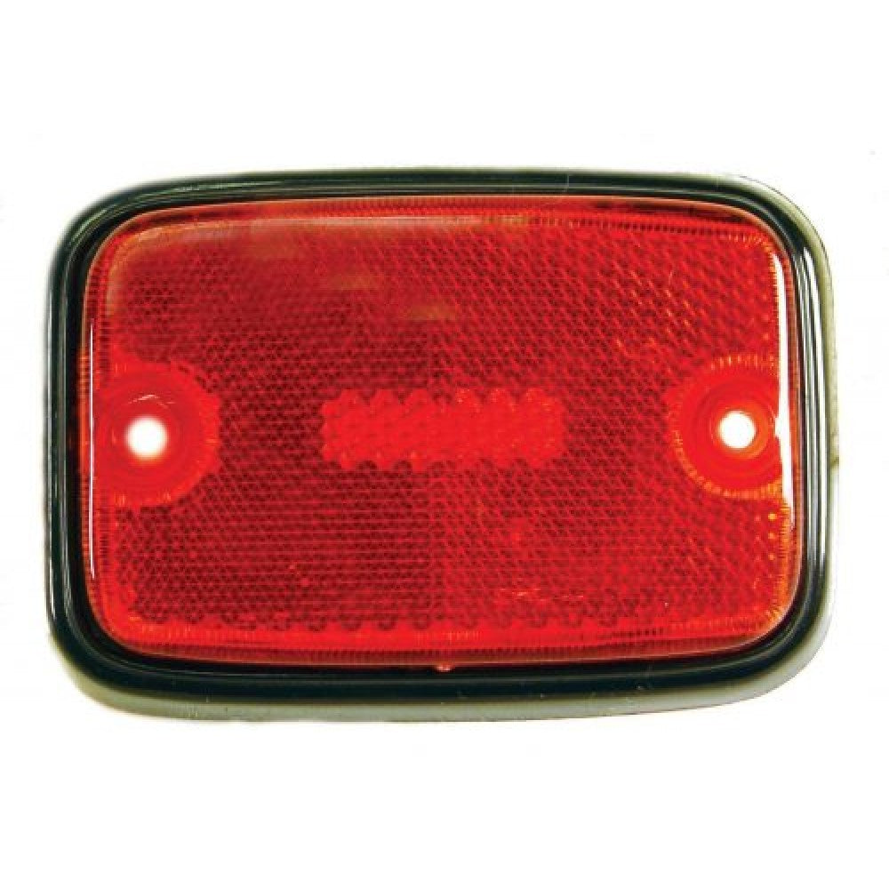 WV-211-945-363B Side marker lamp lens with silver rim, rear, red, left/right