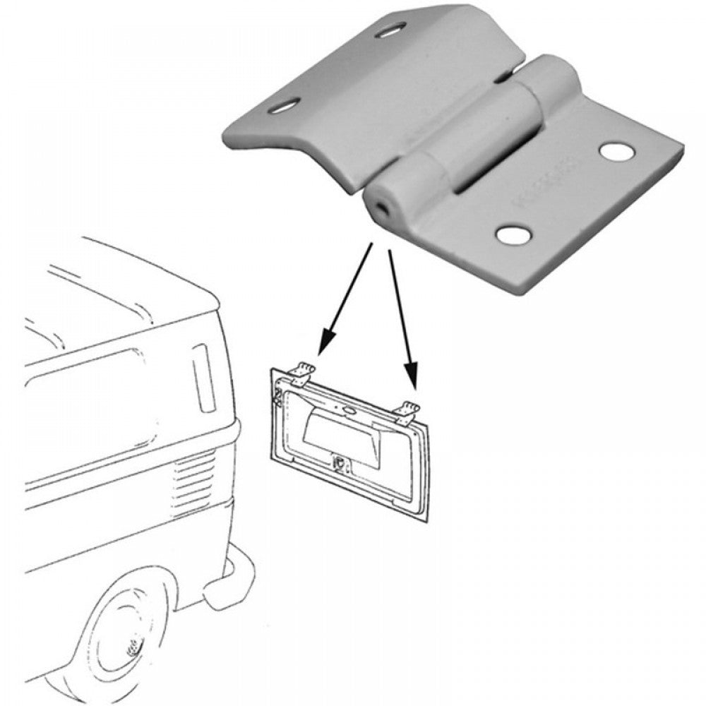 WV-261-829-551 Hinge for engine lid, left/right
