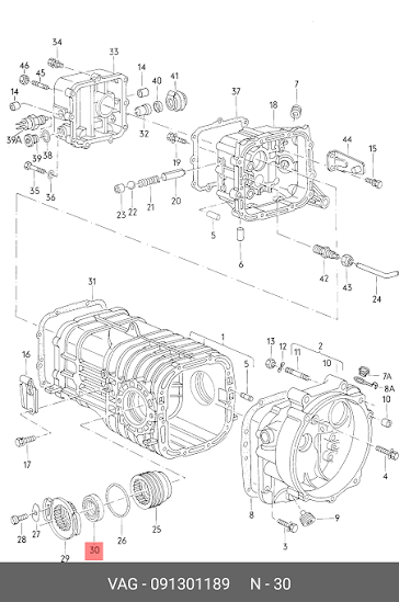 WV-091-301-189 Drive Flange Seal Manual Gearbox/Joint de bride de transmission manuelle
