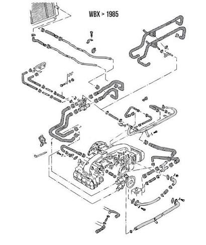 WV-025-121-102 Hose from distributor to water pipe/ Tuyau du distributeur à la conduite d’eau 83-85