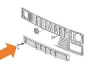 WV-N013-974-1 Screw for Lower Radiator Grill Clips / Vis pour les Clips de Calandre du Radiateur Inférieur