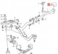 WV-701-411-197 Front Torsion Bar Rubber Mount