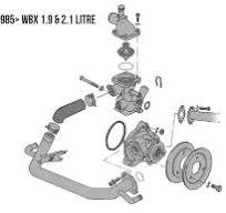 WV-030-121-119 Water Pump Oring 86-91