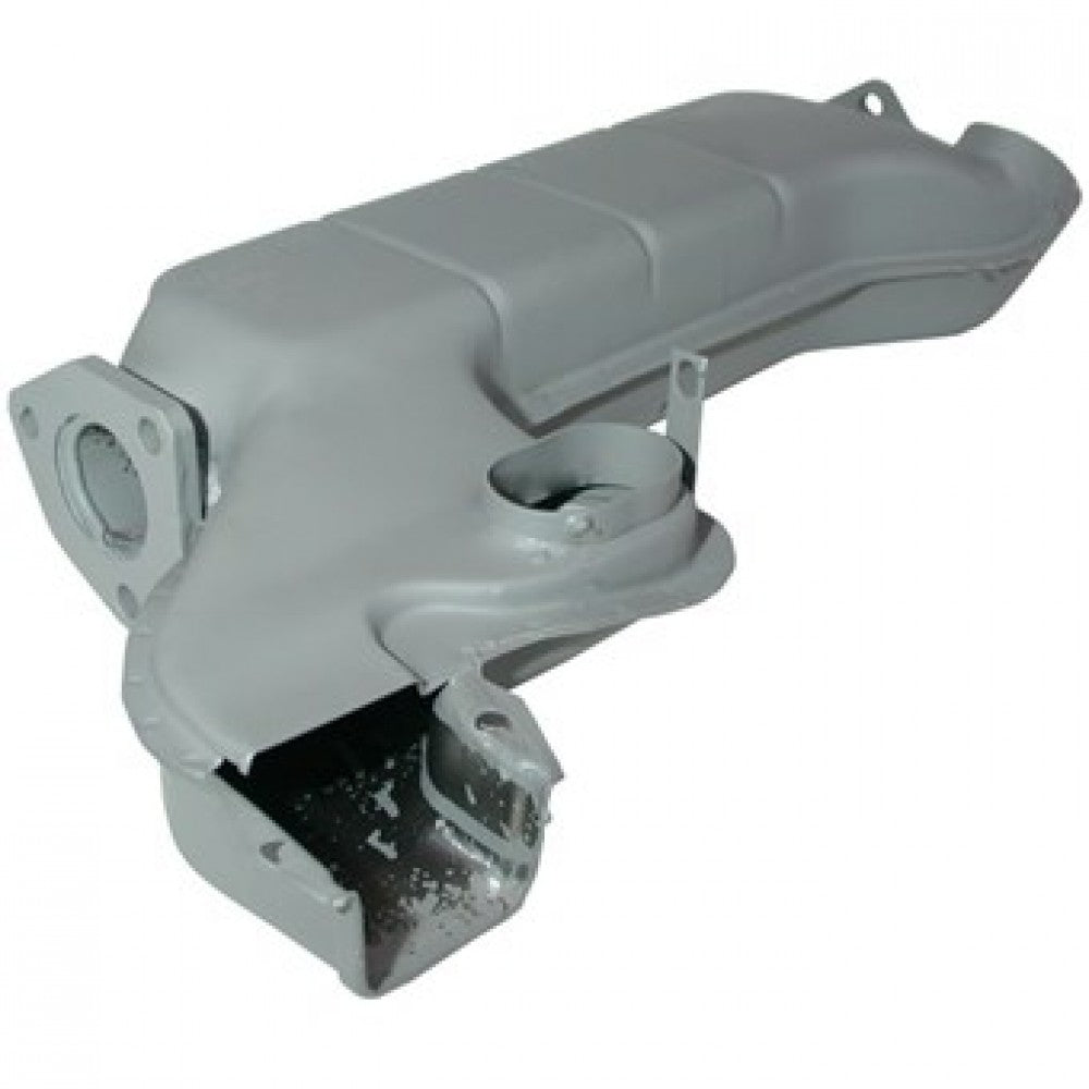 WV-021-256-091T Heat exchanger, USA model, left. Made of steel with grey paint 2.0l 08/75-07/78