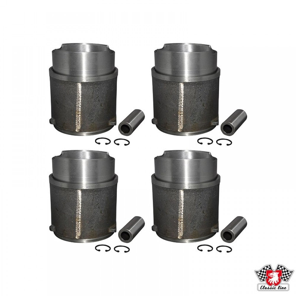 WV-025-198-075D Piston and cylinder set. casted. bore 94.0 mm. stroke 76.0 mm. upper 107 mm. lower 100 mm. CLASSIC