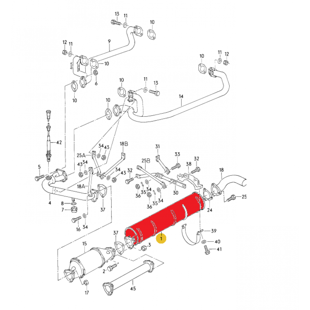 WV-025-251-053E Rear exhaust