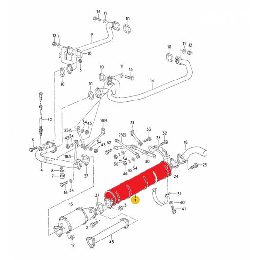 WV-025-251-053E Rear exhaust