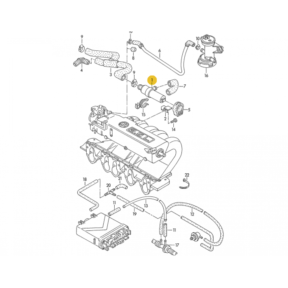 WV-037-906-457C Idle control valve, air supply