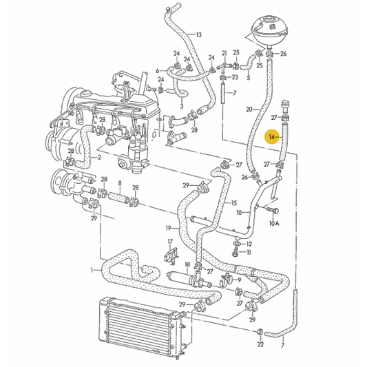 WV-044-121-073AB coolant hose