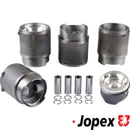 WV-025-198-075D Piston and cylinder set. casted. bore 94.0 mm. stroke 76.0 mm. upper 107 mm. lower 100 mm. for 2.1l 86-91