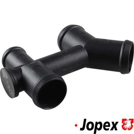 WV-025-121-438 Double T-piece, black, from expansion tank to engine block