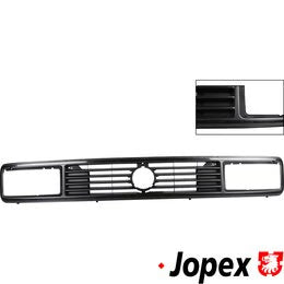 WV-255-853-652K Radiator grille for square headlamps, black with silver edge / Calandre supérieure, phare carré