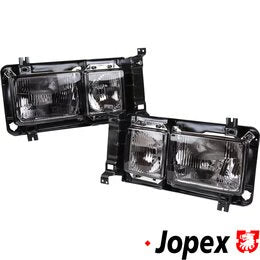 WV-251-941-998B Smoke Headlight set, square, complete,left/right, H-4 European Style