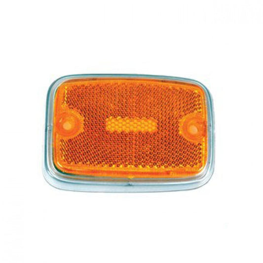 WV-211-945-119A Side marker lamp lens with silver rim, front, yellow, without E-mark, left/right