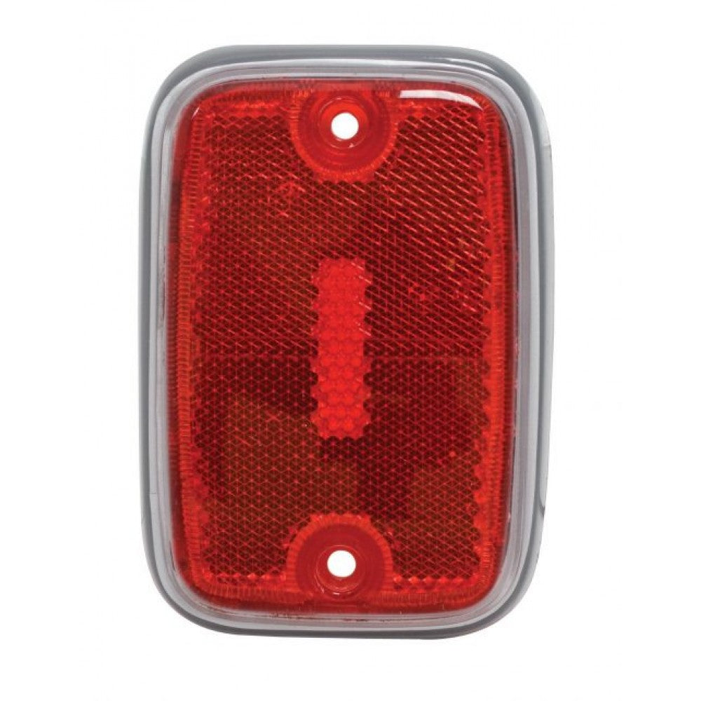 WV-211-945-363A Side marker lamp lens with silver rim, rear, red, without E-mark, left/right