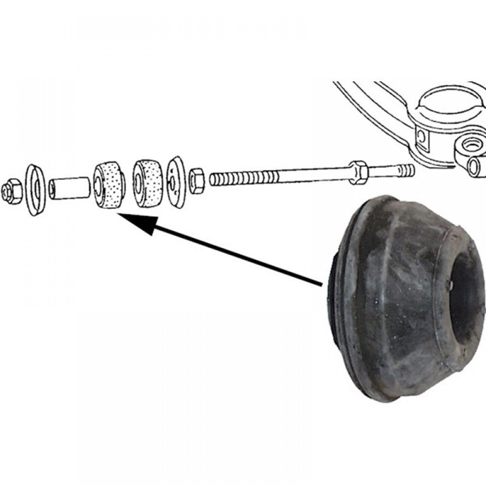 WV-251-407-179 Rubber mount for wishbone, front, left/right