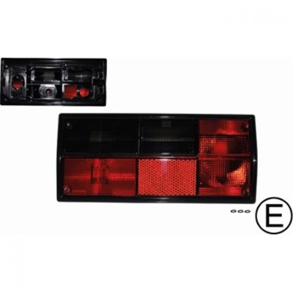 WV-251-945-111D-S Tail light with E-mark, left w/o socket (HELLA type socket) (Smoke)