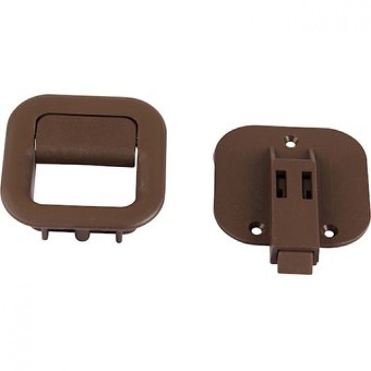 WV-255-070-915BR Cabinet latch handle, brown, Westfalia