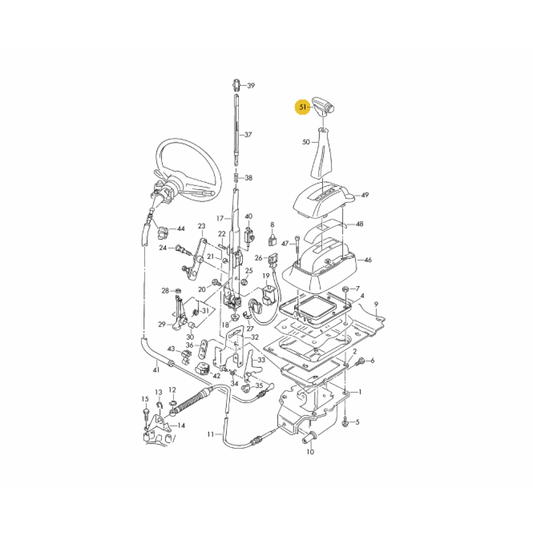WV-357-713-139A Automatic Shift Knob