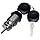 WV-357-905-855B  Lock Cylinder, ignition lock with 2 keys
