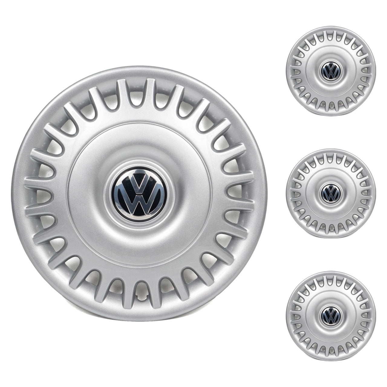 WV-7D0-601-147A Hub cap, Trim rings. (4) Wheel cover