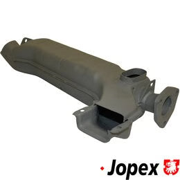 WV-021-256-092T Heat exchanger, USA model, right. Made of steel with grey paint 2.0l 08/75-07/78