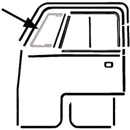 WV-211-837-625A Vent window seal. left