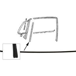 WV-311-837-433-A2 Vent wing post channel pair / feutre verticaux pour vitre de fenêtres avant la paire 12mm