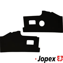 WV-211-898-111 Kick panel set, front, mdf/pvc,Black 08/67-07/79