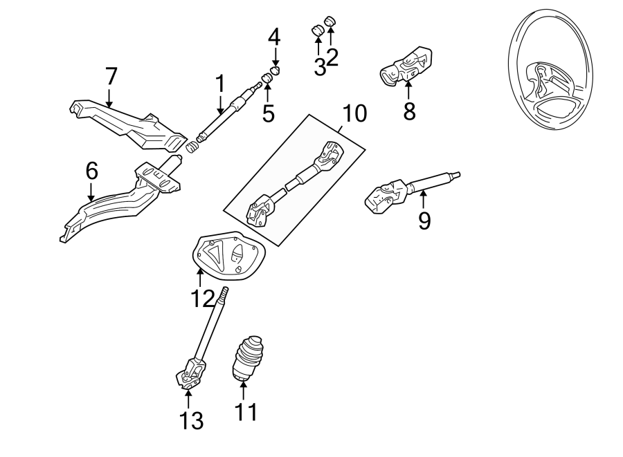 WV-N904-542-01-OE Steering Shaft Washer / Rondelle de serrage pour colonne de direction