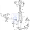 WV-251-413-439C Bushing, rubber bump, front/ Bague supérieure d’amortisseur avant