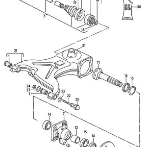 WV-211-501-287-KK Rear inner wheel bearing/Roulement de Roue Intérieur Arrière 68-91 Koyo