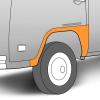 WV-211-809-513F Front wheel arch left outer skin without step 73-79