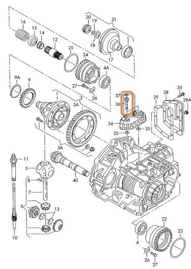 WV-01M-409-066 Transmission Cooler Bolt / Boulon de Refroisisseur de Transmission