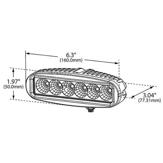 WV-BZ3015 Led Work Light / Lampe de Travail Grote