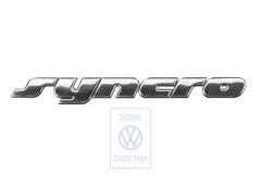 WV-701-853-675A-OE Rear 'Syncro' Chrome Emblem/Emblème Chromé 'Syncro' Arrière