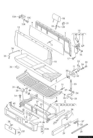 WV-7D0-885-343 Bowden Cable for rear seat