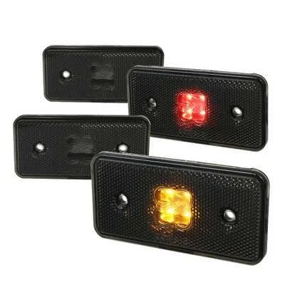 WV-321-945-361A-S Pair of led rear side marker lens Smoke/ Lentille de marqueur latéral arrière LED Fumée,la Paires