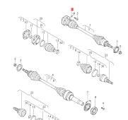 WV-701-407-357-OE Plate for Axle / Plaque pour Essieu