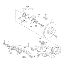 WV-701-501-647 wheel hub front and rear