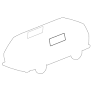WV-255-845-321 Side Middle Window Seal With moulding groove