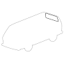 WV-255-845-521 Rear window seal with molding groove