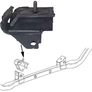 WV-070-199-231A Rubber mount, engine support, rear, outer, left/right
