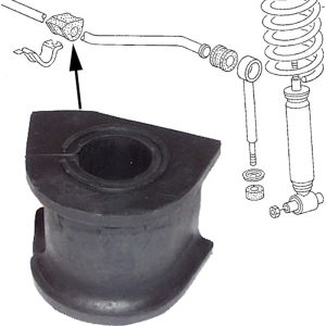 WV-251-411-041 Grommet for stabilizeer, front, inner, Ø20 mm