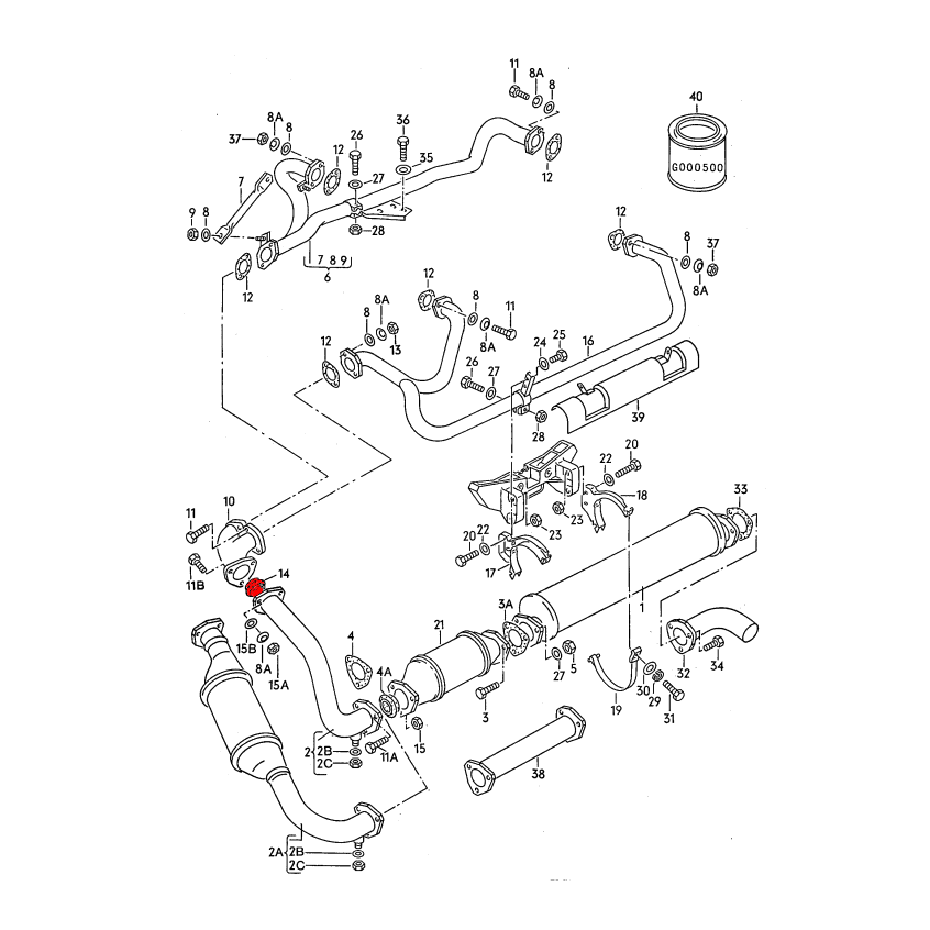 WV-855-253-137A Gasket for catalytic converter