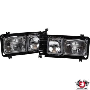 WV-255-941-045A Headlamp set, square, complete with projector and frame, LHD, with E-mark, left/right